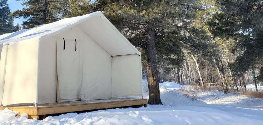A Winter Camping Adventure in Cypress Hills
